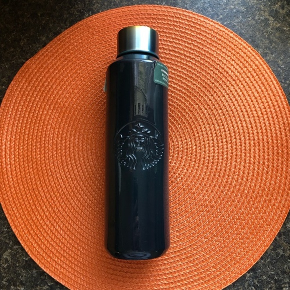 Starbucks Collectible Translucent recycled glass cold brew water bottle. NWT.